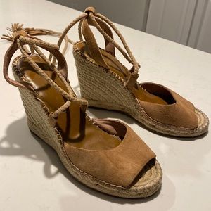 Joie high heels sandals brown beige 38.5